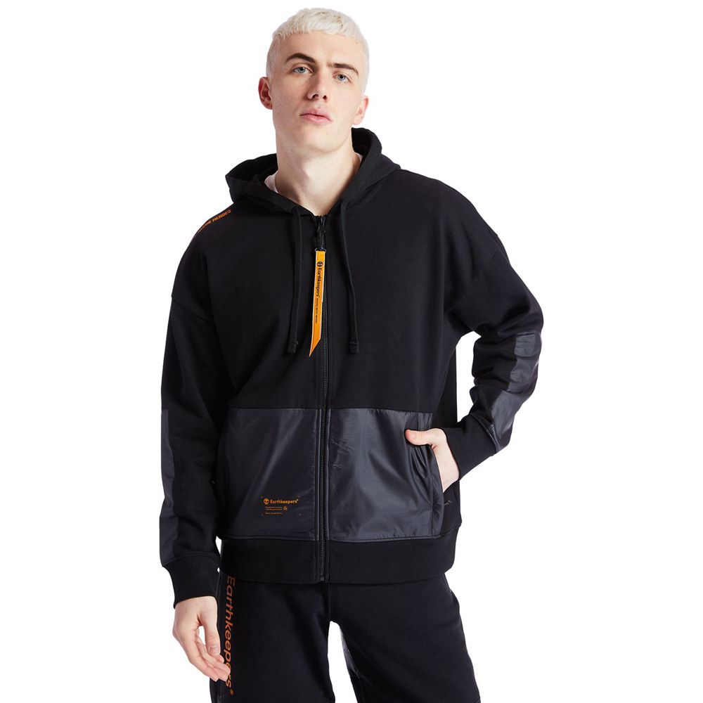 Timberland Φουτερ Ανδρικα Μαυρα - Ecoriginal Ek+ Hoodie - Greece 3610924-OL